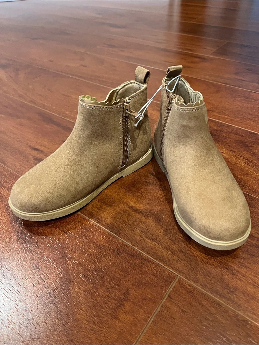 Tucker + Tate Kids Tan Chelsea Boots - Stylish Suede Slip-On